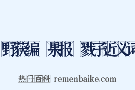 野获编·果报·戮子近义词是什么意思的图片